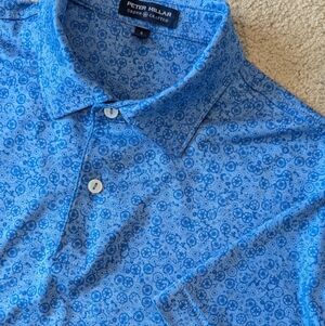 Peter Millar Crown Crafted Men's Performance Short Sleeve Golf Polo Sz S